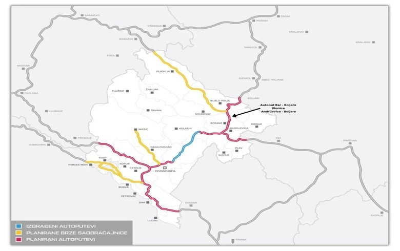 Montenegro seeks 144 mln euro EU funding for key motorway section