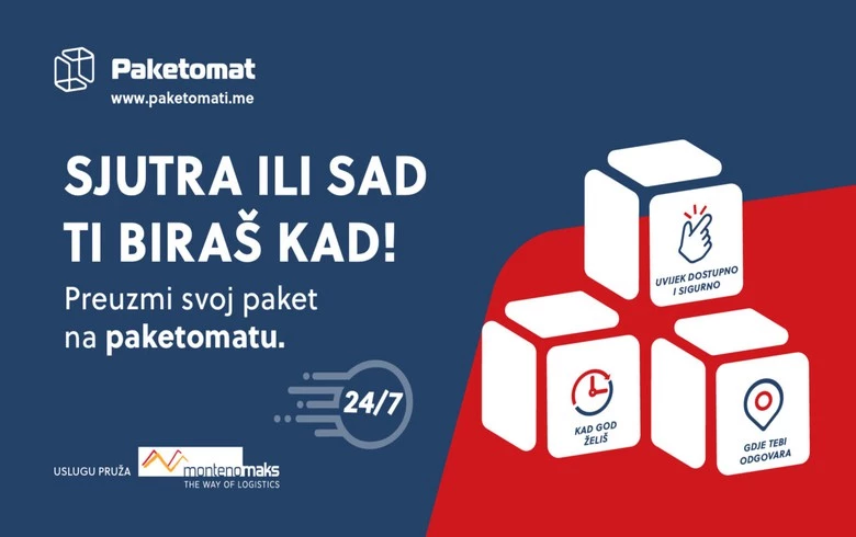 Montenomaks introduces first packstations in Montenegro