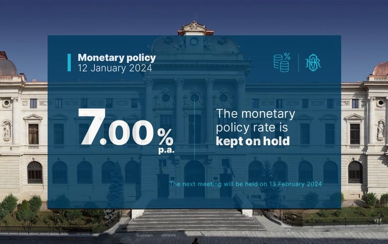 Banca Centrală a României își menține dobânda cheie la 7%  Știri de economie din România